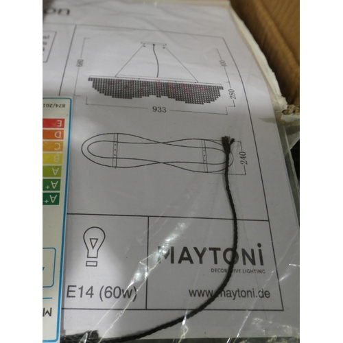 3016 - Maytoni 7-light crystal light chandelier * This lot is subject to VAT