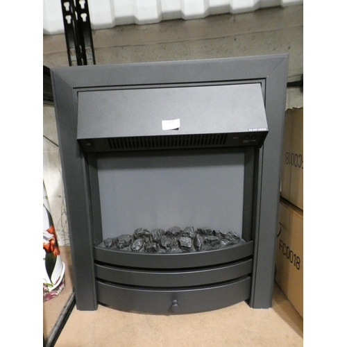 3023 - Electric metal fire ( 61 x 51 x 13cms ) * This lot is subject to VAT