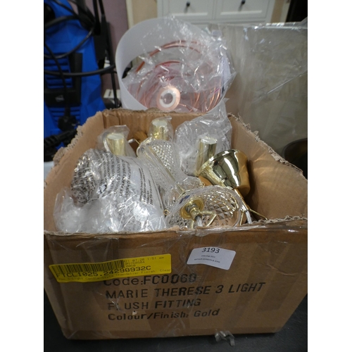 3193 - Quantity of light fixtures * This lot is subject to VAT