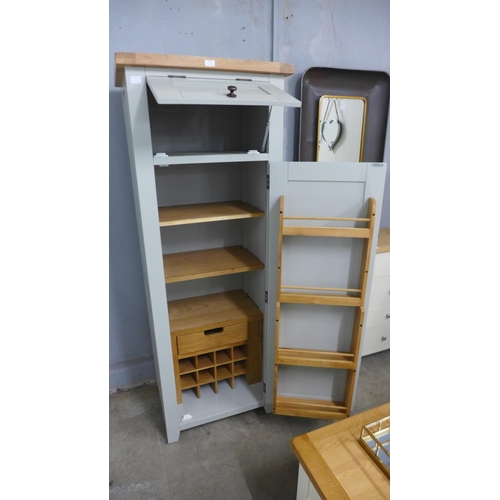 1456 - A Hampshire grey small larder unit marked *This lot is subject to VAT