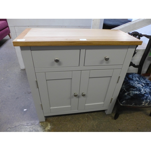 1512 - A Salisbury grey painted oak mini sideboard (LP-SMS-G)  *This lot is subject to VAT