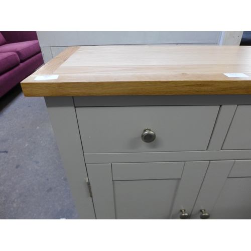 1512 - A Salisbury grey painted oak mini sideboard (LP-SMS-G)  *This lot is subject to VAT