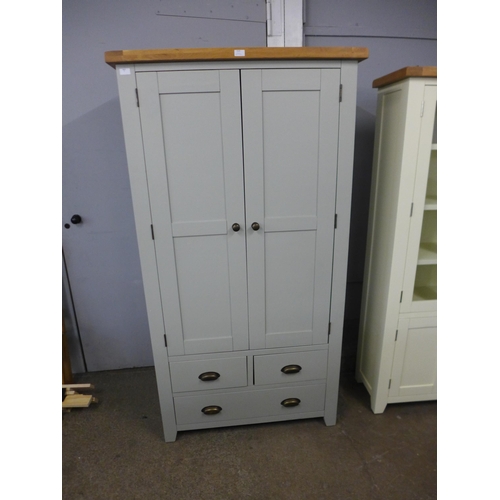 1535 - A Hampshire grey large larder unit, Damage to right hand door near hinges (LARL-PGREY) * this lot is... 