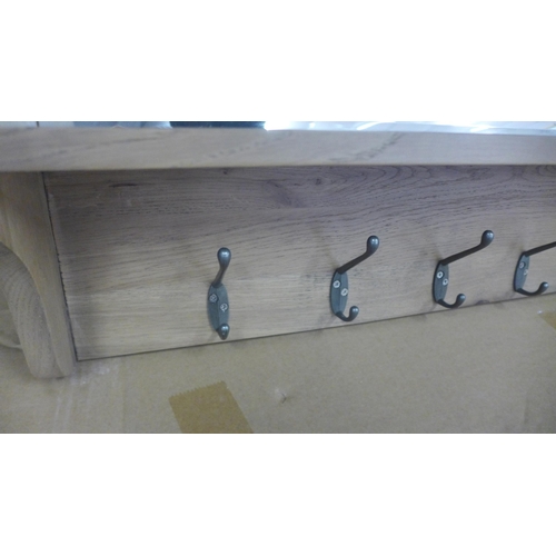 1614 - A Wessex smoked oak
coat rack (HO-HBT) * This lot is subject to VAT