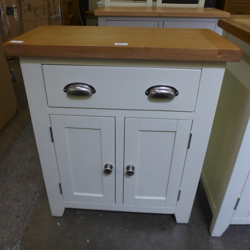 1630D - A Hampshire ivory painted oak mini 2 door sideboard (KEL P30)  *This lot is subject to VAT