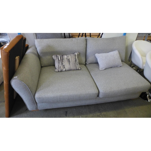 1735 - A grey upholstered corner chaise