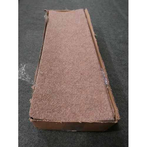 3061 - Bratcher non-slip brown stair treads * This lot is subject to VAT