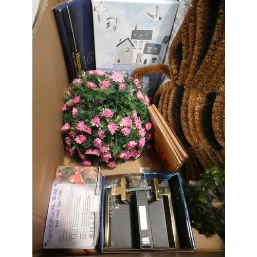 3191 - Quantity of homeware items including wallpaper, print, door handles, etc. * This lot is subject to V... 