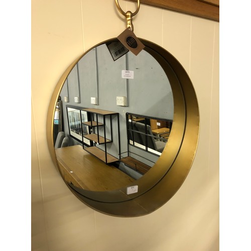 1473 - A gold circular mirror with decorative loop (1971520)   #