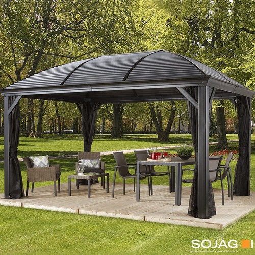 1569 - A Sojag Moreno gazebo with steel roof (10 x 14), RRP £1166.66 + VAT (4061-12 ) * This lot is subject... 