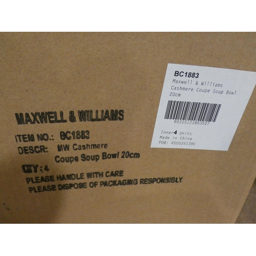 3029 - Quantity of Maxwell and Williams Coupe ceramic dinnerware * This lot is subject to VAT