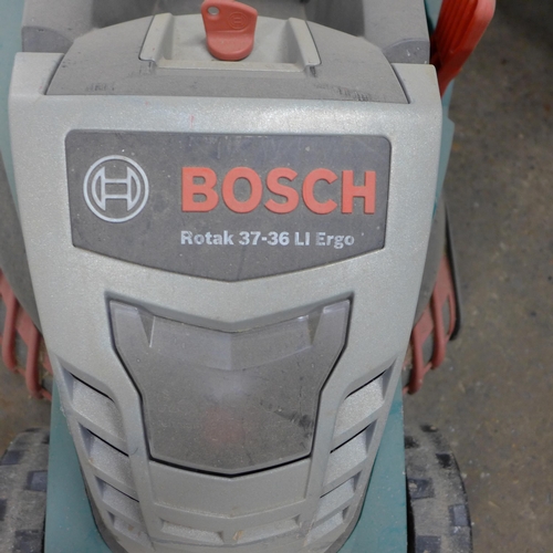 2363 - Bosch Rotak 37-36 cordless lawn mower - a/f - no box * This lot is subject to VAT