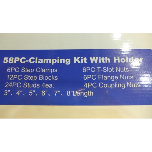 2014 - 58 Piece lathe clamping kit for lathe/milling machine