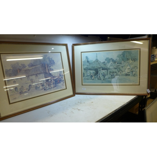 2082 - Sturgeon, pr. of framed signed prints of Cotswolds scenes