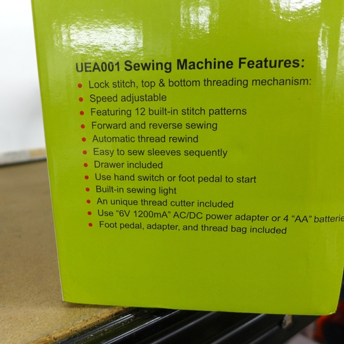 2086 - Uten-UEA001 sewing machine - boxed & unused - W