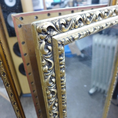 2158 - 2 Mirrors with gilt frames