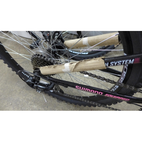 2189 - Boss Stealth (purple and black) full suspension twin disc Shimano equipped MTB - unused - slight cos... 