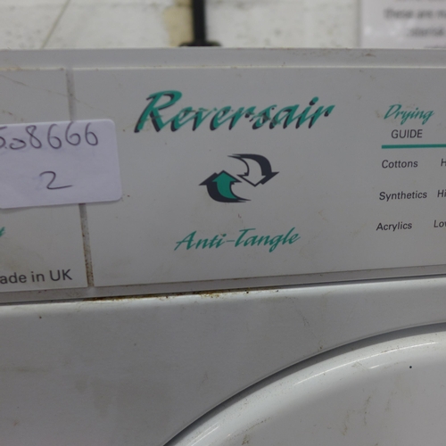 2193 - Creda Reversair Energy Save reverse tumble dryer - W