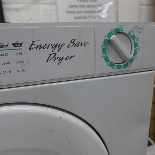 2193 - Creda Reversair Energy Save reverse tumble dryer - W