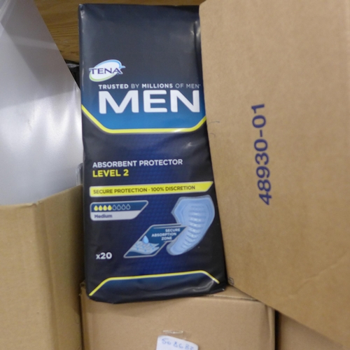 2238 - 3 Boxes of Tena men absorbent protective pads