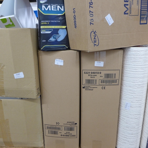 2238 - 3 Boxes of Tena men absorbent protective pads