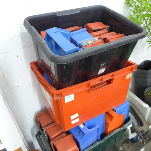 2428 - 3 Boxes of assorted lin bins