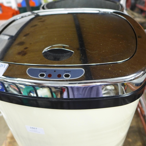 2467 - Automatic Dihl hands free kitchen bin - W plus chrome bin & inner