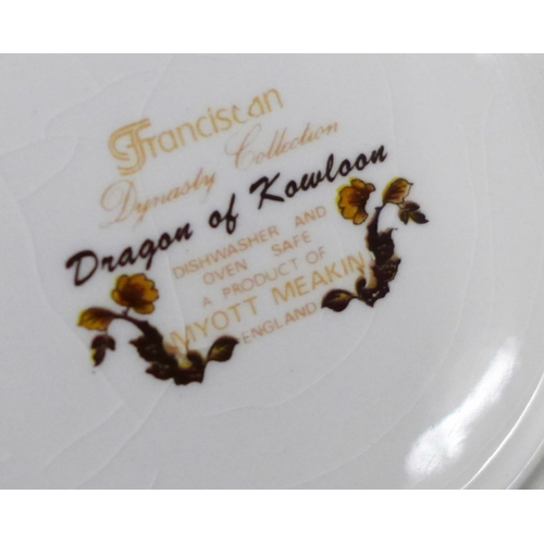 1143 - A Franciscan Dynasty Collection Dragon of Kowloon dinner service **PLEASE NOTE THIS LOT IS NOT ELIGI... 