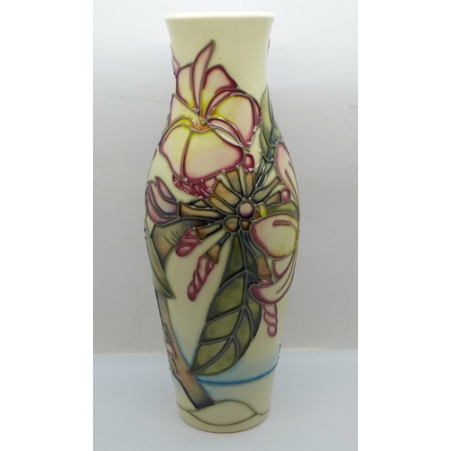 604 - A Moorcroft vase designed by Emma Bossons, 26cm