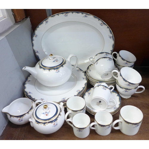 657 - A collection of Wedgwood Chartley dinnerware, teaware and coffee ware, six setting comprising dinner... 