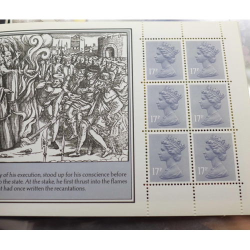 667 - A folder of stamps and stamp booklets