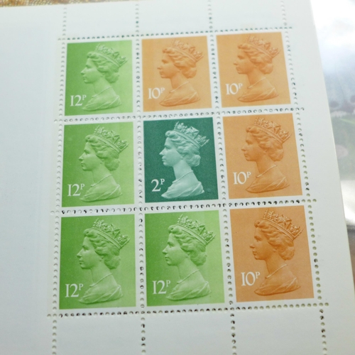 667 - A folder of stamps and stamp booklets