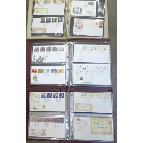 672 - Three albums of first day covers 1972-1999