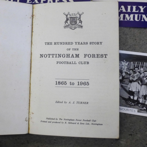 685 - Football; 1959 FA Cup Final programme, Nottingham Forest v Luton Town, final ticket stub, semi-final... 