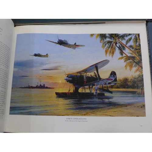 764 - Robert Taylor - aviation artist; Air Combat Paintings, volume 1, 2, 3 & 4