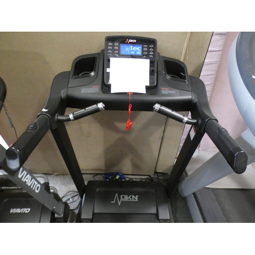 3089 - DKN EZ run foldable treadmill 183L x 85W x143H ( in use ) 116L x 85W x 159H ( folded) * this lot is ... 