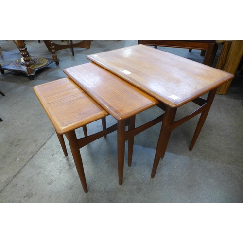 104 - A Danish teak nest of tables