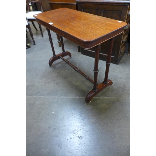 48 - A Victorian mahogany stretcher table