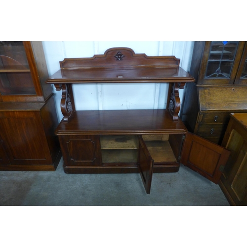 6 - A Victorian mahogany three door buffet