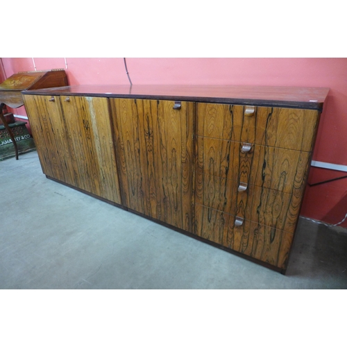 60 - A Danish rosewood sideboard, 75cms h, 198cms w, 53cms d

 *Accompanied with CITES A10 certificate, n... 