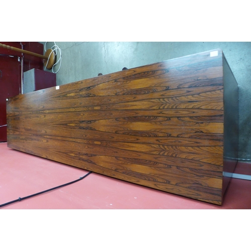 60 - A Danish rosewood sideboard, 75cms h, 198cms w, 53cms d

 *Accompanied with CITES A10 certificate, n... 