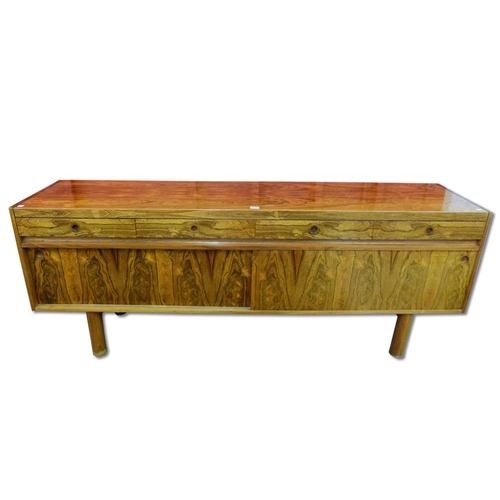 63 - An Archie Shine rosewood sideboard, designed by Robert Heritage, 80cms h, 211cms w, 46cms d

*Accomp... 