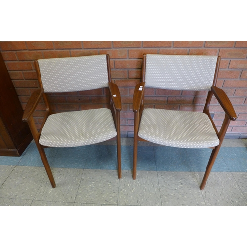 67 - A set of six afromosia dining chairs