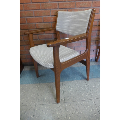 67 - A set of six afromosia dining chairs