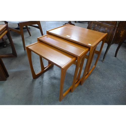 91 - A G-Plan Quadrille teak nest of tables