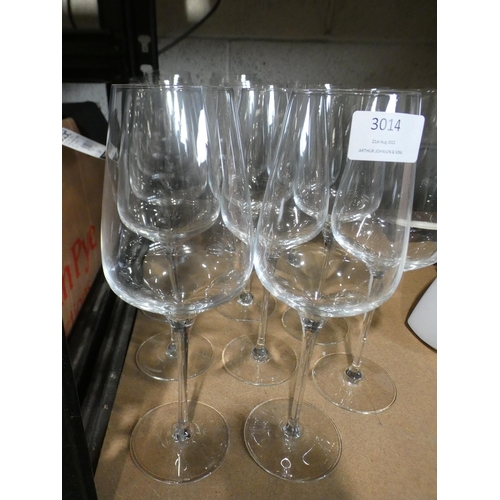 3014 - C&S Wine Glasses 55Cl  (232-98, 99) * This lot is subject to VAT