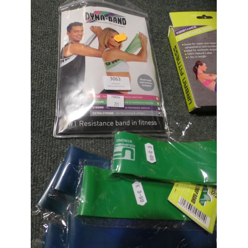 3063 - Quantity of fitness resistance bands * This item is subject to VAT