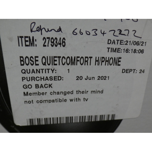 3099 - Bose Quietcomfort Headphone (CPC 759944-0050), RRP £219.99 + VAT (232-135) * This lot is subject to ... 