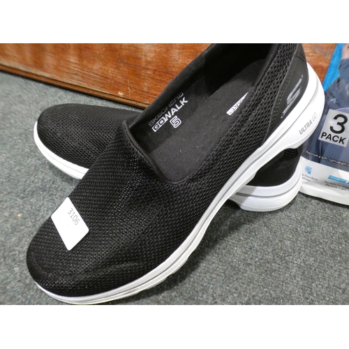 3106 - Skechers Lady's Go Walk Shoes (size 6) and a quantity of Face Masks  (232-446) * This lot is subject... 