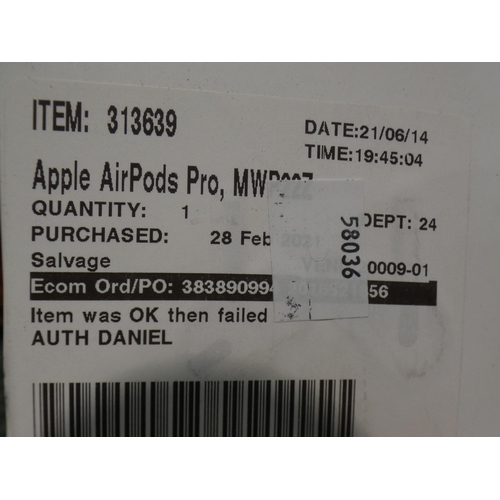 3110 - Apple Airpods Pro (model:- MWP22ZM/A), RRP £189.99 + VAT         (232-140) * This lot is subject to ... 